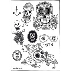 Tattoo-Set "Moin"