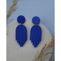 Earring SHAPED ARCH COBALT