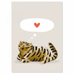 Postkarte CAT HEART